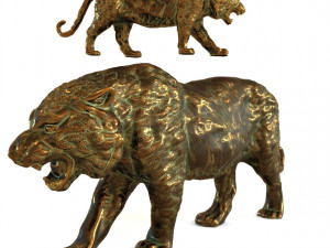 deco figurine tiger Modelo 3D