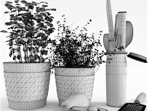 kitchen set 02 Model 3D