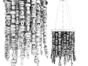 lumin&aacute;ria pendente kare corallino Modelo 3D