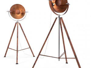 kare bem vindo l&acirc;mpada enferrujada Modelo 3D