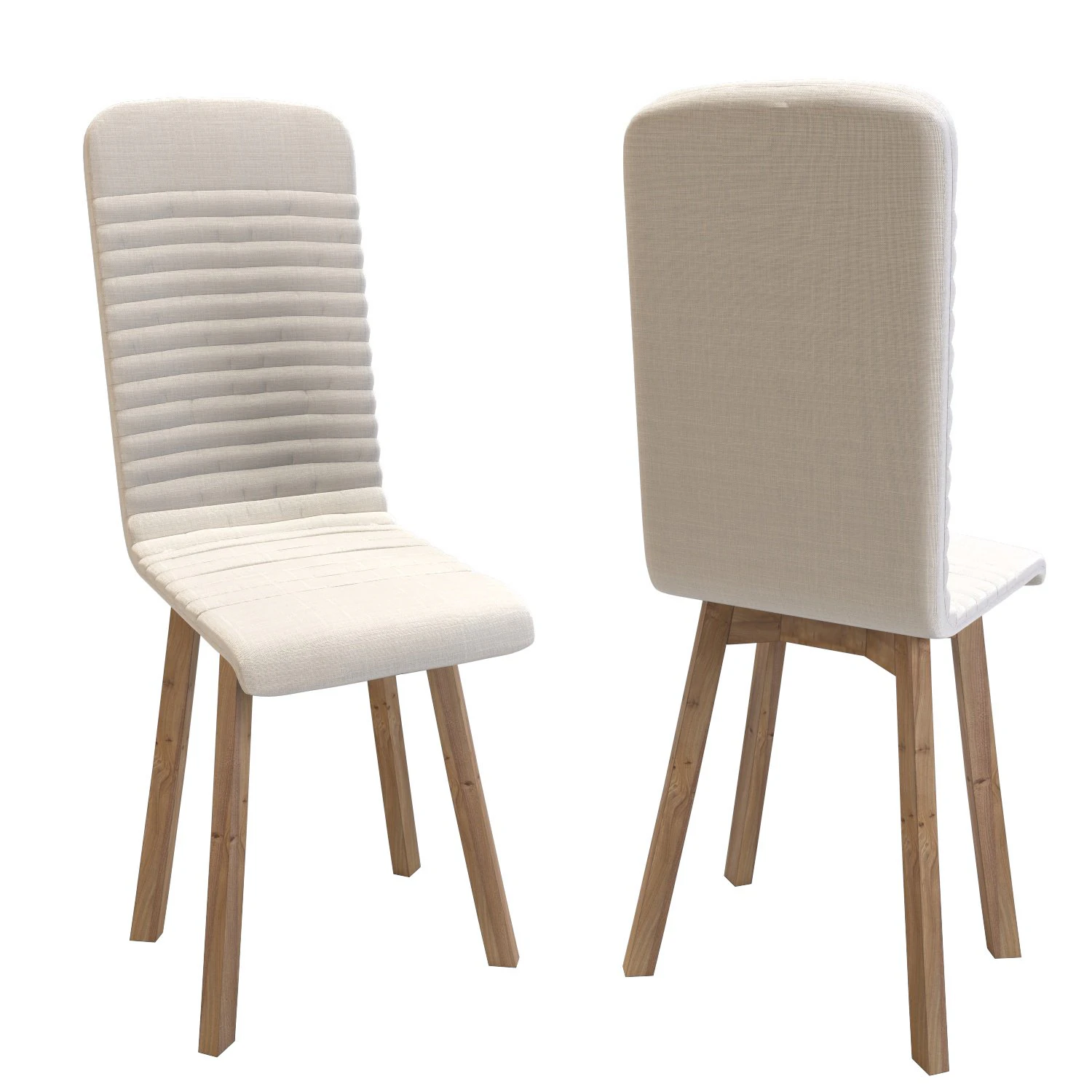 chair lara ecru 3D Model .c4d .max .obj .3ds .fbx .stl .blend 