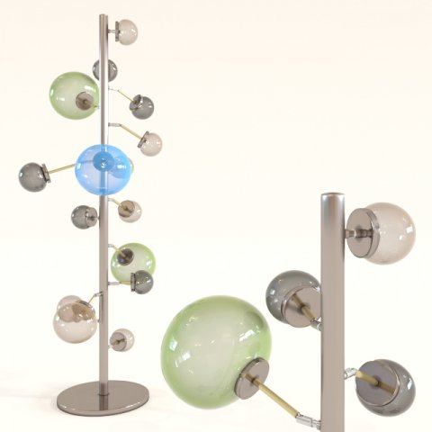 floor lamp balloon colore led 3D-Modell .c4d .max .obj .3ds .fbx .stl .blend 