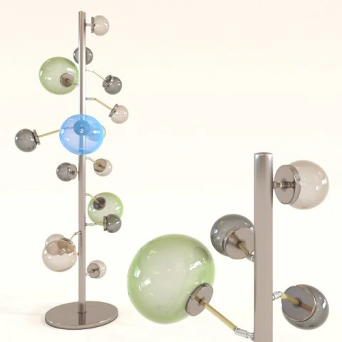 フロアランプバルーンコローレLED 3Dモデル .c4d .max .obj .3ds .fbx .stl .blend