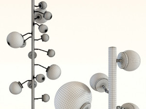 floor lamp balloon colore led 3D-Modell