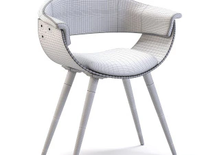 armchair monaco nougat 3D Model