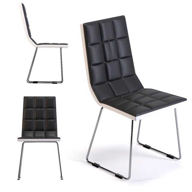chair high fidelity black Model 3D .c4d .max .obj .3ds .fbx .stl .blend 