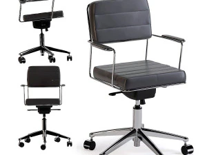 办公椅 dottore 黑色 3D 模型