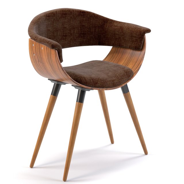armchair monaco schoko Model 3D .c4d .max .obj .3ds .fbx .stl .blend 