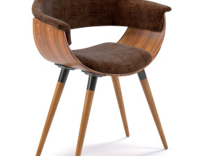armchair monaco schoko 3D Model