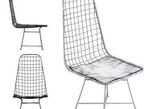 chair grid black 3D-Modell