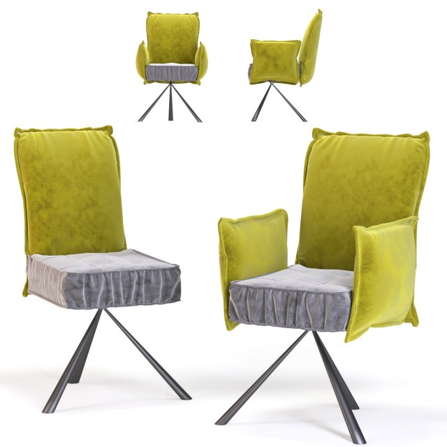 chair with armrest chelsea 3D 모델 .c4d .max .obj .3ds .fbx .stl .blend 