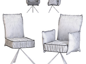 chair with armrest chelsea 3D 모델