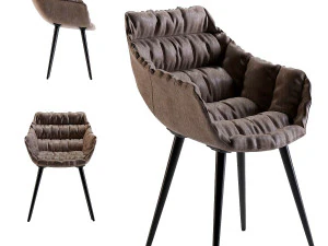 팔걸이가 있는 의자 델마 3D 모델