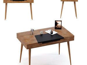 writing desk happy stay 3D मॉडल