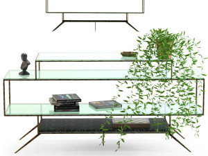 tv board terrazzo 3Dモデル