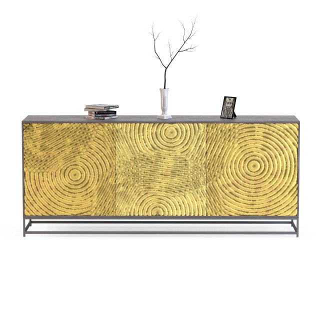 sideboard circulo 3D Модель .c4d .max .obj .3ds .fbx .stl .blend 