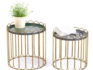 side table cha cha cha 2set 3D Model