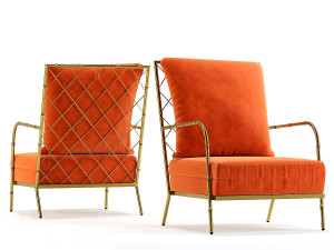 arm chair regina Model 3D