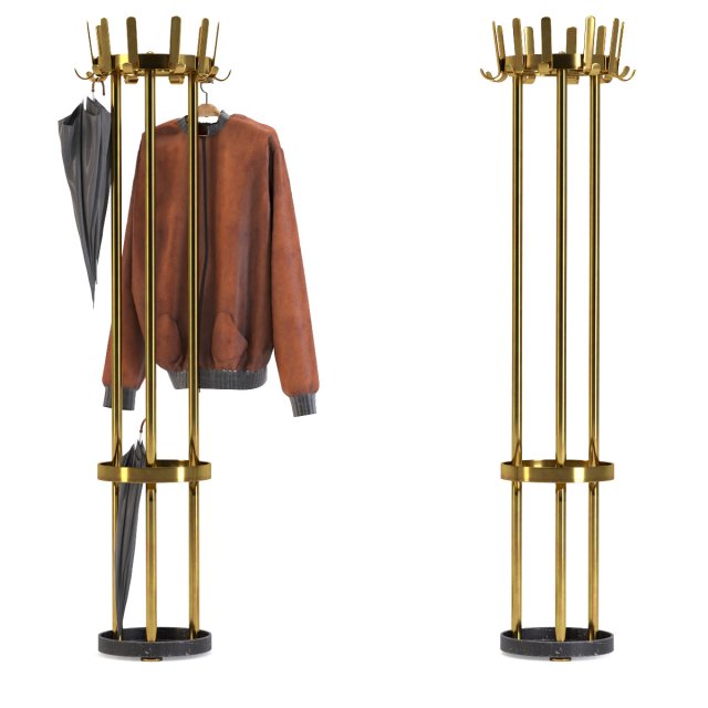 coat rack gala Model 3D .c4d .max .obj .3ds .fbx .stl .blend