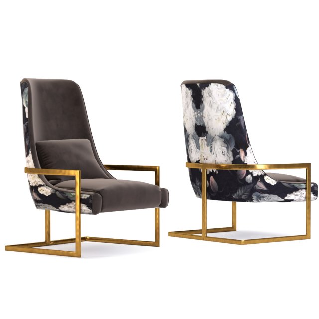 bolt armchair 3D Model .c4d .max .obj .3ds .fbx .stl .blend 