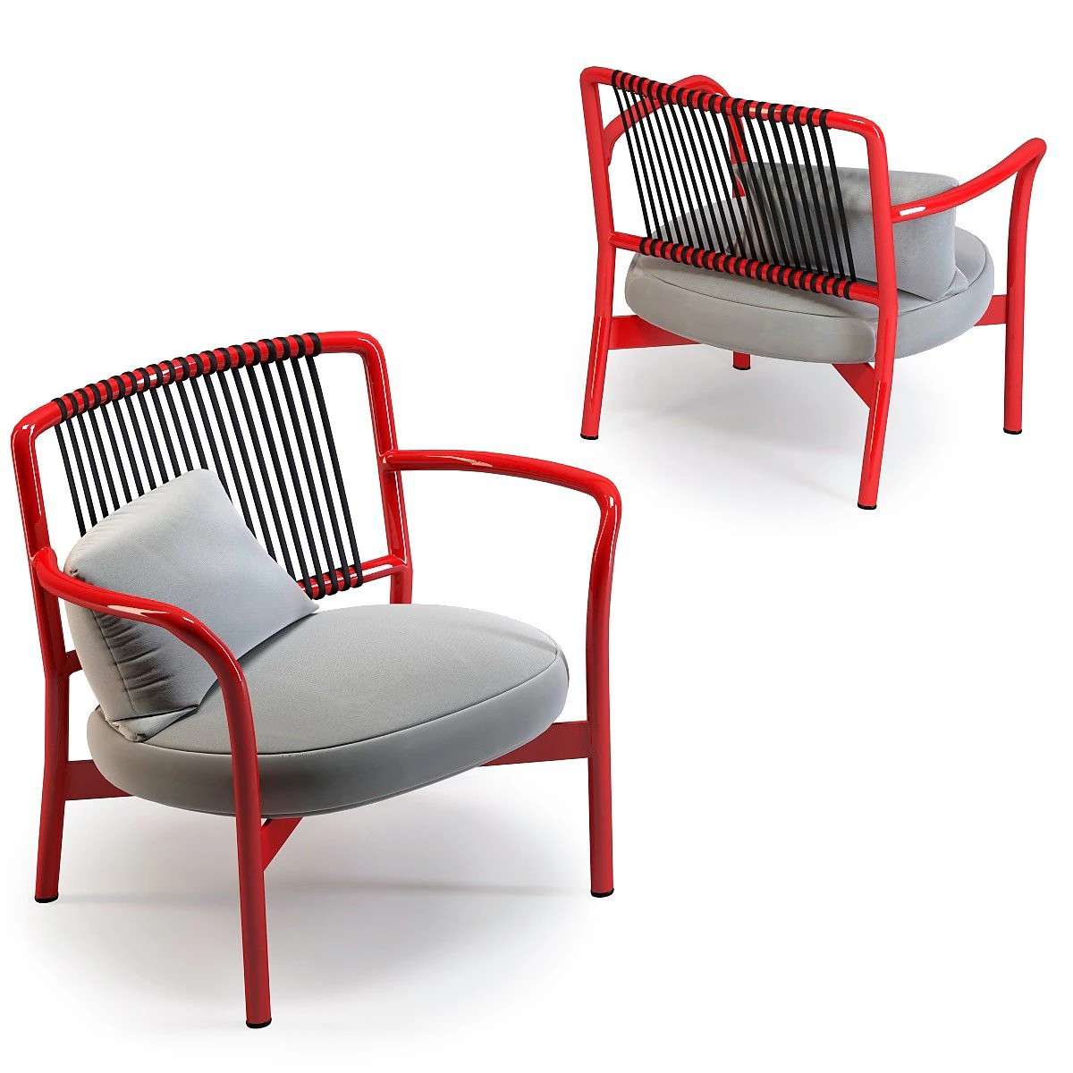 bold club armchair 3D Model .c4d .max .obj .3ds .fbx .stl .blend 