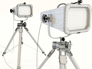 floor lamp vintage movie 3D 模型