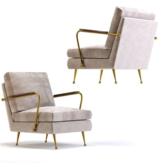 armchair gamble sand Modelo 3D .c4d .max .obj .3ds .fbx .stl .blend 