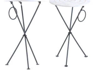 lingkaran klak meja samping Model 3D