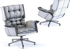 swivel chair university 3D Model