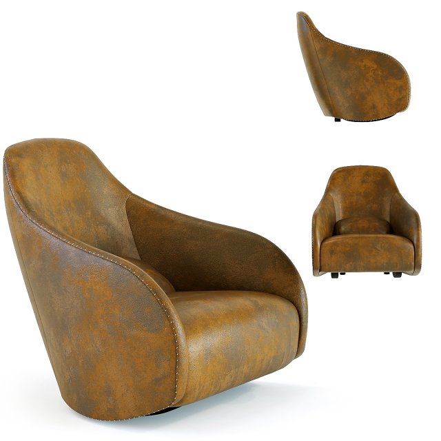 armchair swing ritmo vintage econo 3D Model .c4d .max .obj .3ds .fbx .stl .blend 