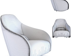 armchair swing ritmo vintage econo 3D Model