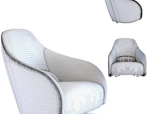 armchair swing ritmo vintage econo 3D Model