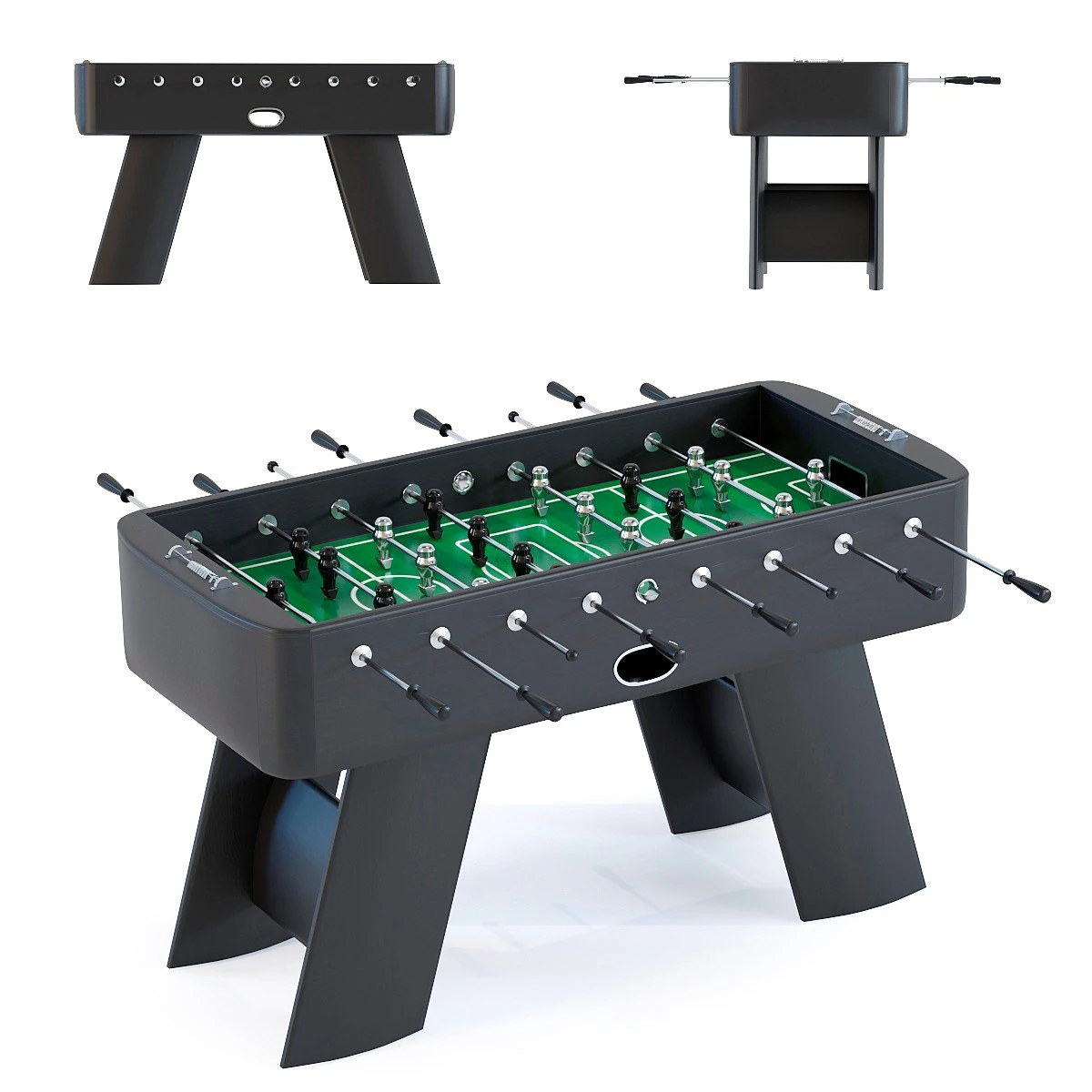 soccer table style 3D Model .c4d .max .obj .3ds .fbx .stl .blend 