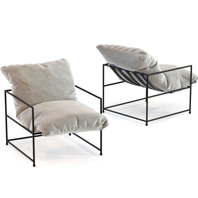 armchair cornwall 3D Model .c4d .max .obj .3ds .fbx .stl .blend 