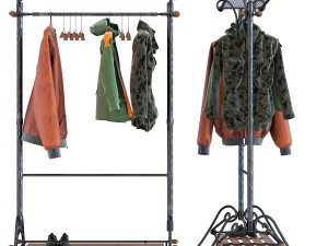 clothing rack cosmopolitan 3D Model