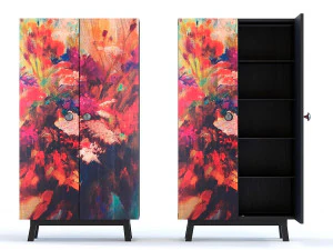 캐비닛 백합 3D 모델