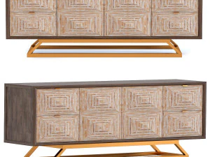 찬장 삼각형 3D 모델