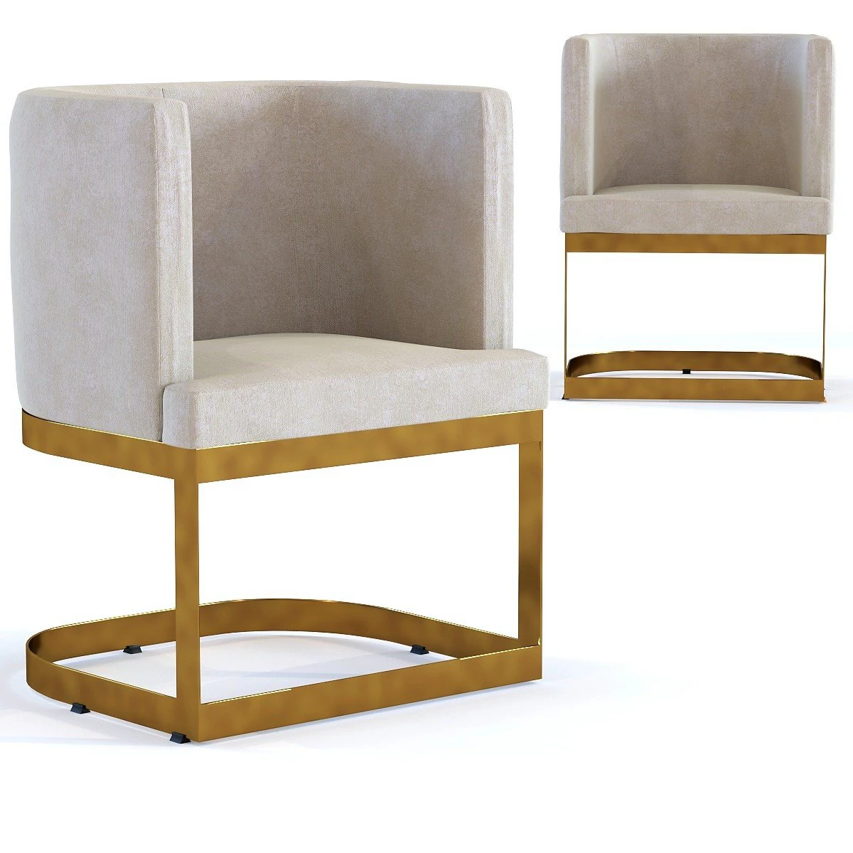 chair with armrest chair studio 3D Model .c4d .max .obj .3ds .fbx .stl .blend