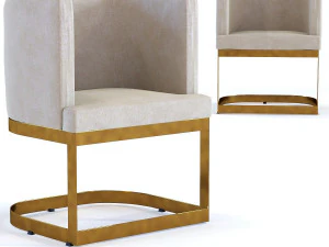 Stuhl mit Armlehnenstuhl Studio 3D Modell