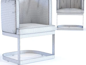 chair with armrest chair studio 3D Model