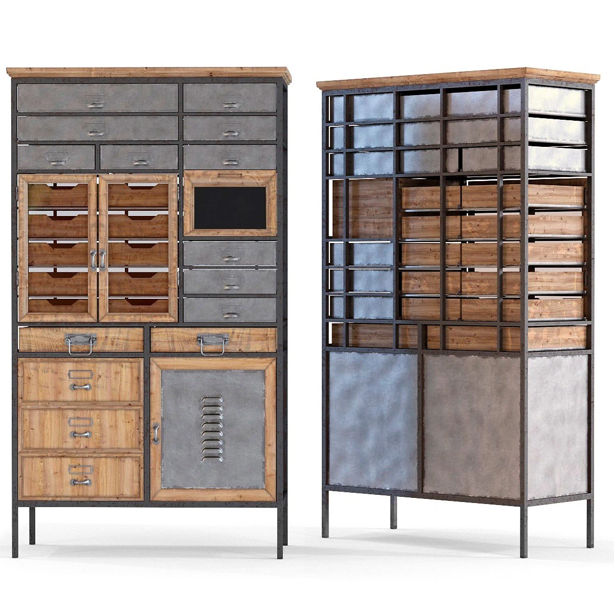 dresser art factory 3D Model .c4d .max .obj .3ds .fbx .stl .blend 