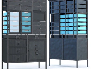 드레서 아트 팩토리 블랙 3D 모델