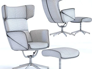 swivel chair stool ohio salt and pepper 3D Model