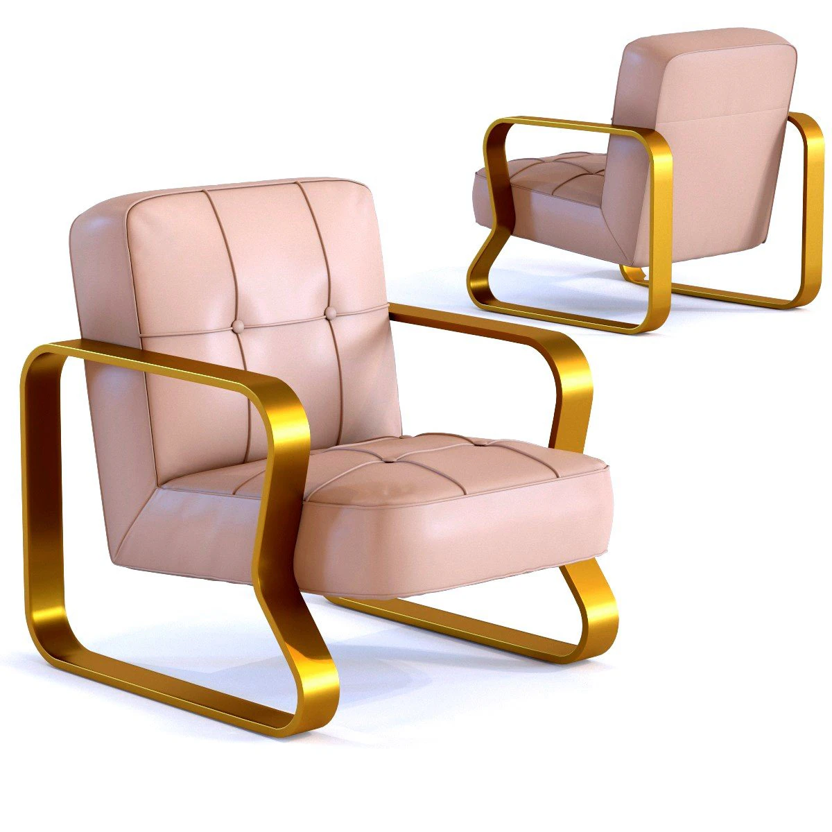 armchair dune 3D Model .c4d .max .obj .3ds .fbx .stl .blend