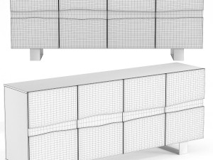 sideboard wave Modelo 3D