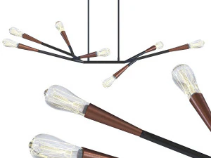 pendant lamp monte carlo sette adjustable 3D Model