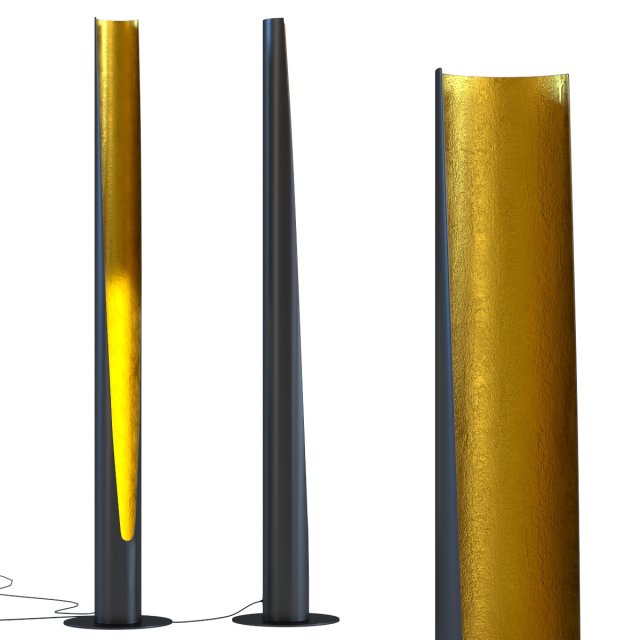floor lamp tube duo 3D Модель .c4d .max .obj .3ds .fbx .stl .blend 