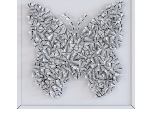 deco frame farfalla Modello 3D