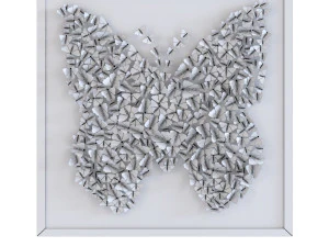 deco frame farfalla 3D Model