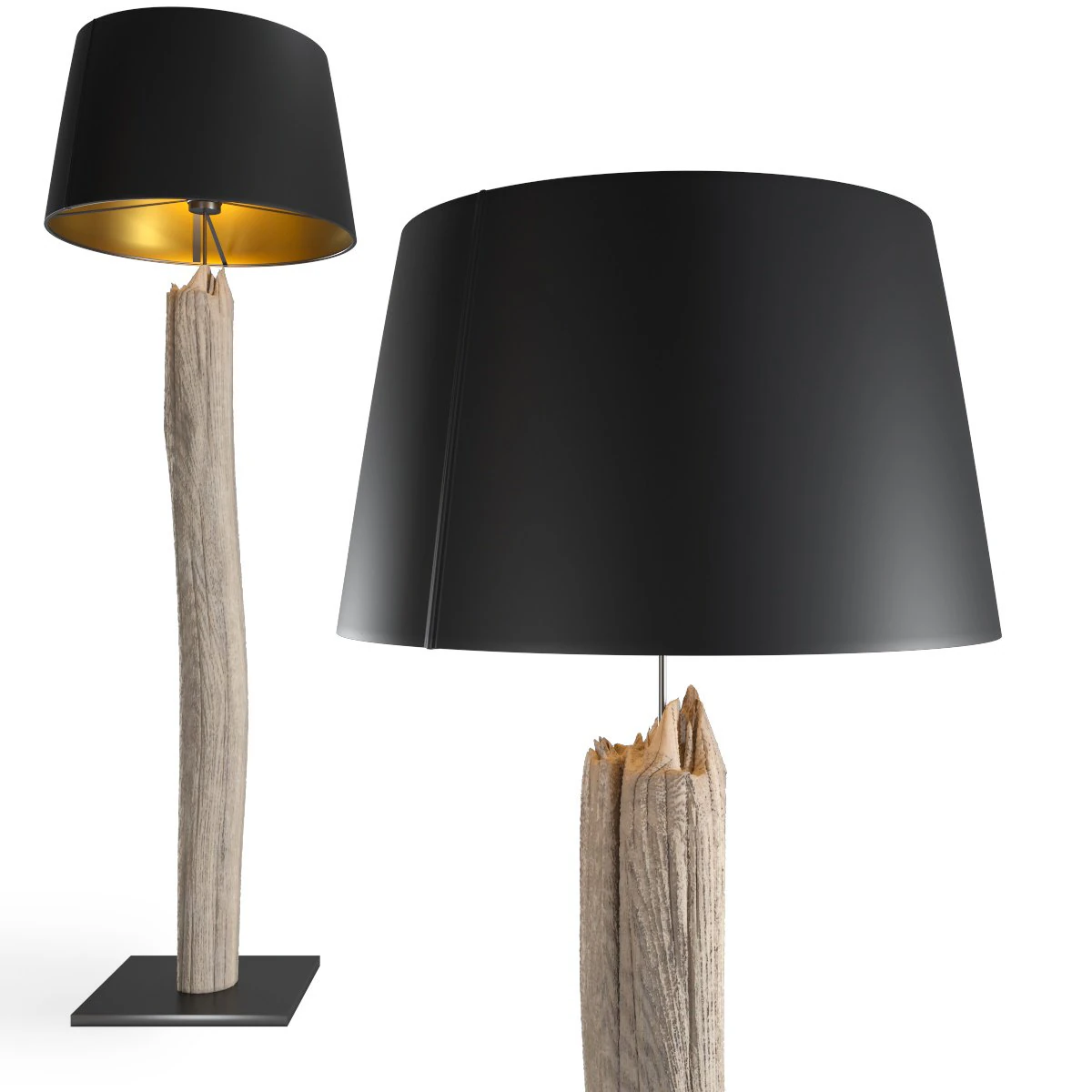 floor lamp nature straight 3D Model .c4d .max .obj .3ds .fbx .stl .blend
